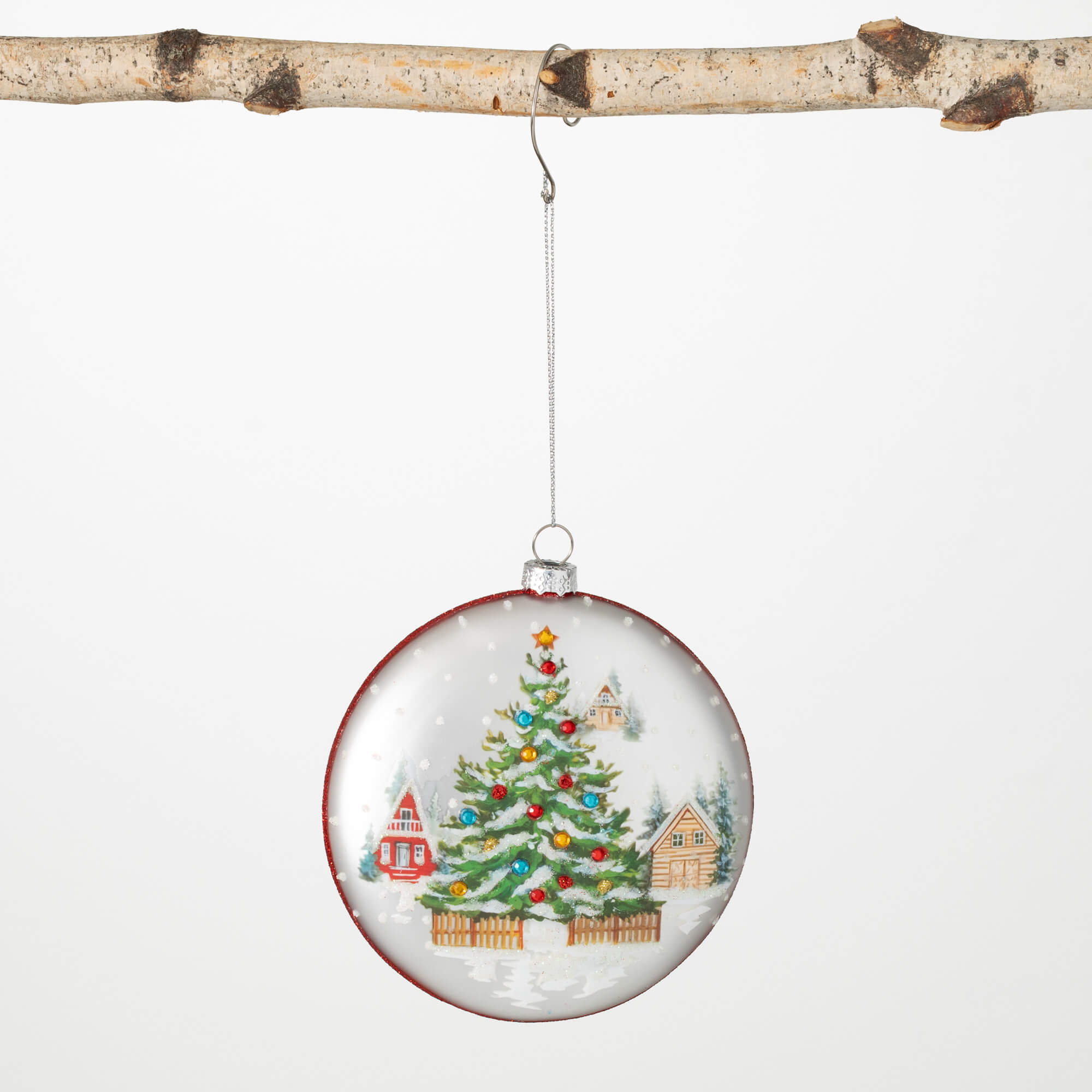 CHRISTMAS TREE DISC ORNAMENT