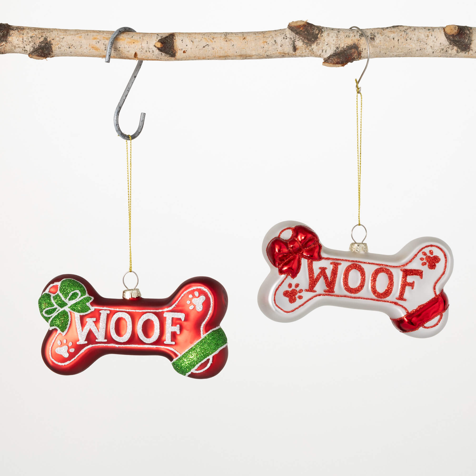 DOG BONE ORNAMENT Set 2