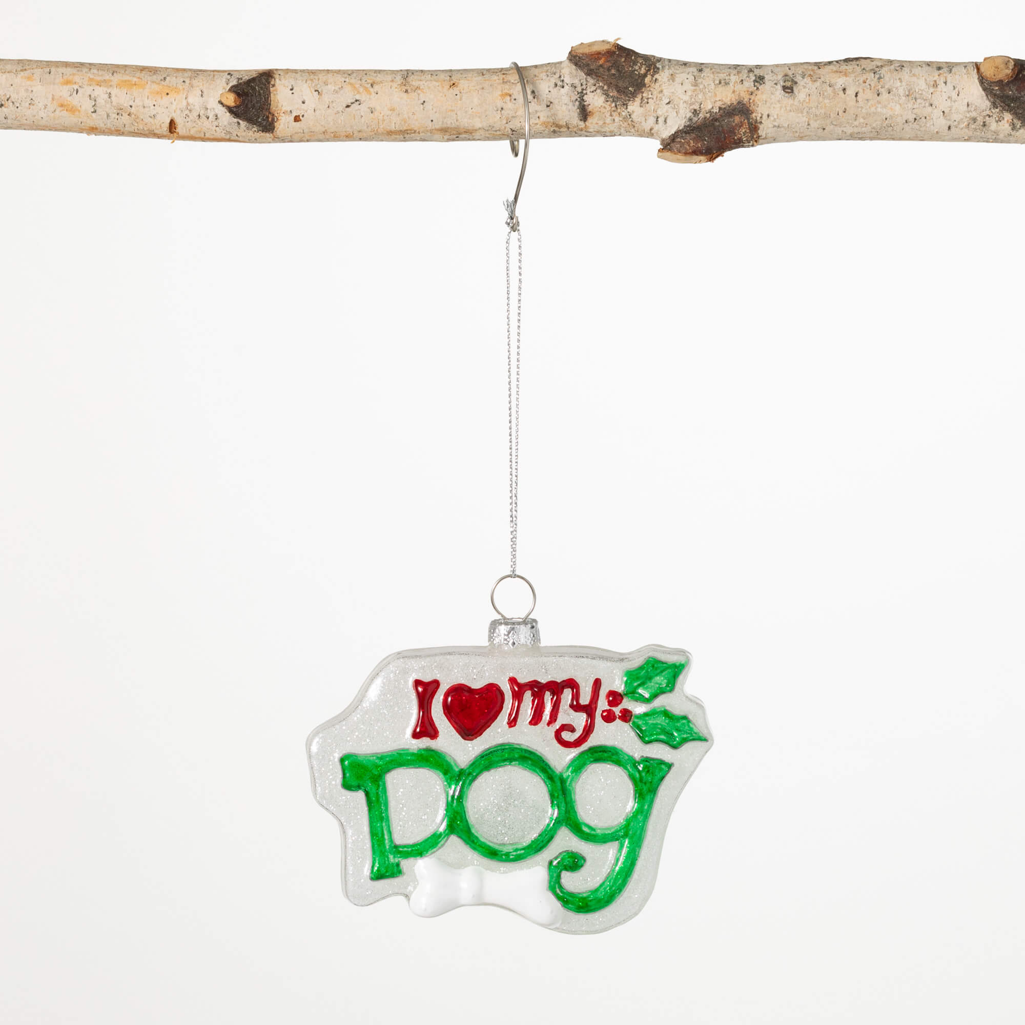 LOVE MY DOG ORNAMENT