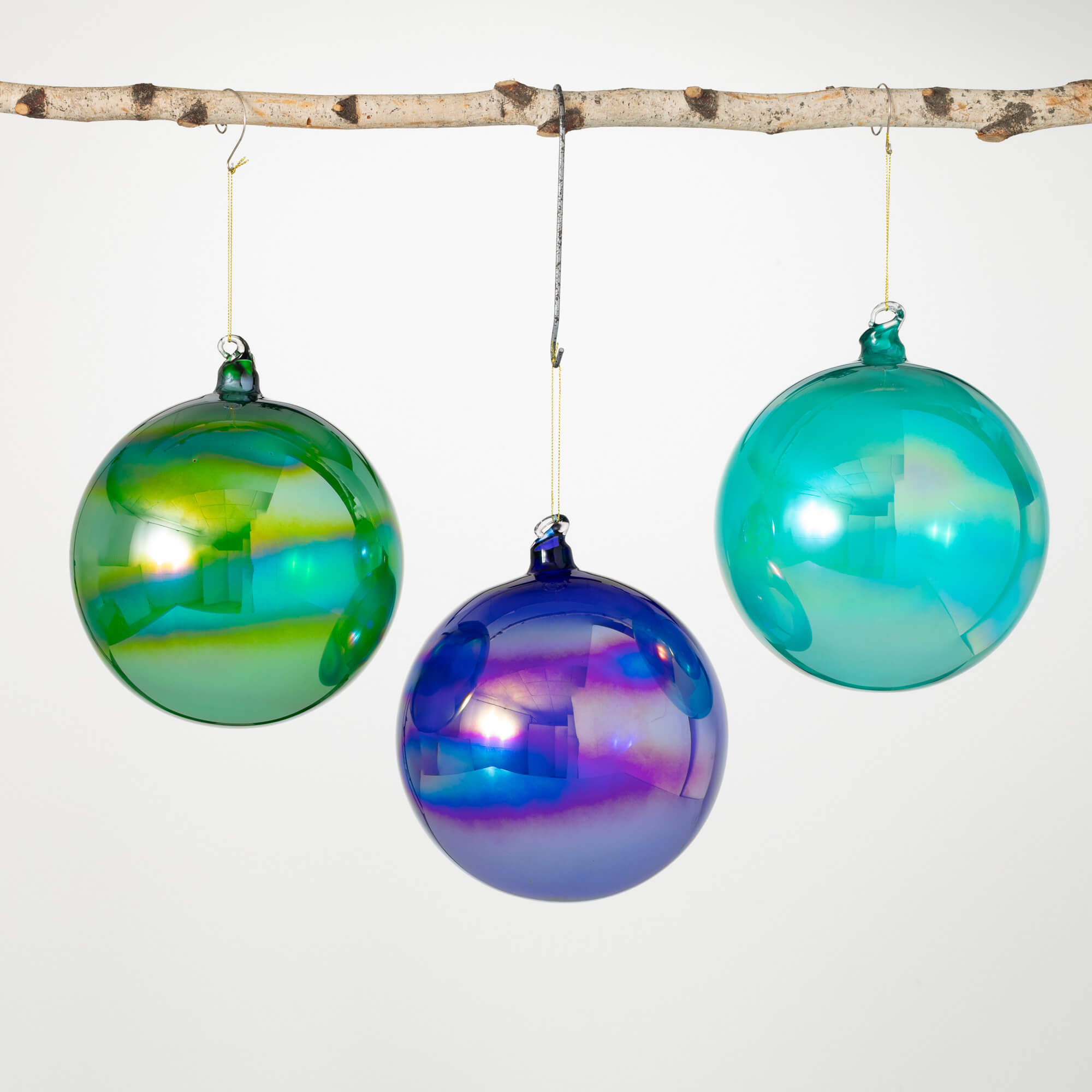 IRIDESCENT ORNAMENT Set 3