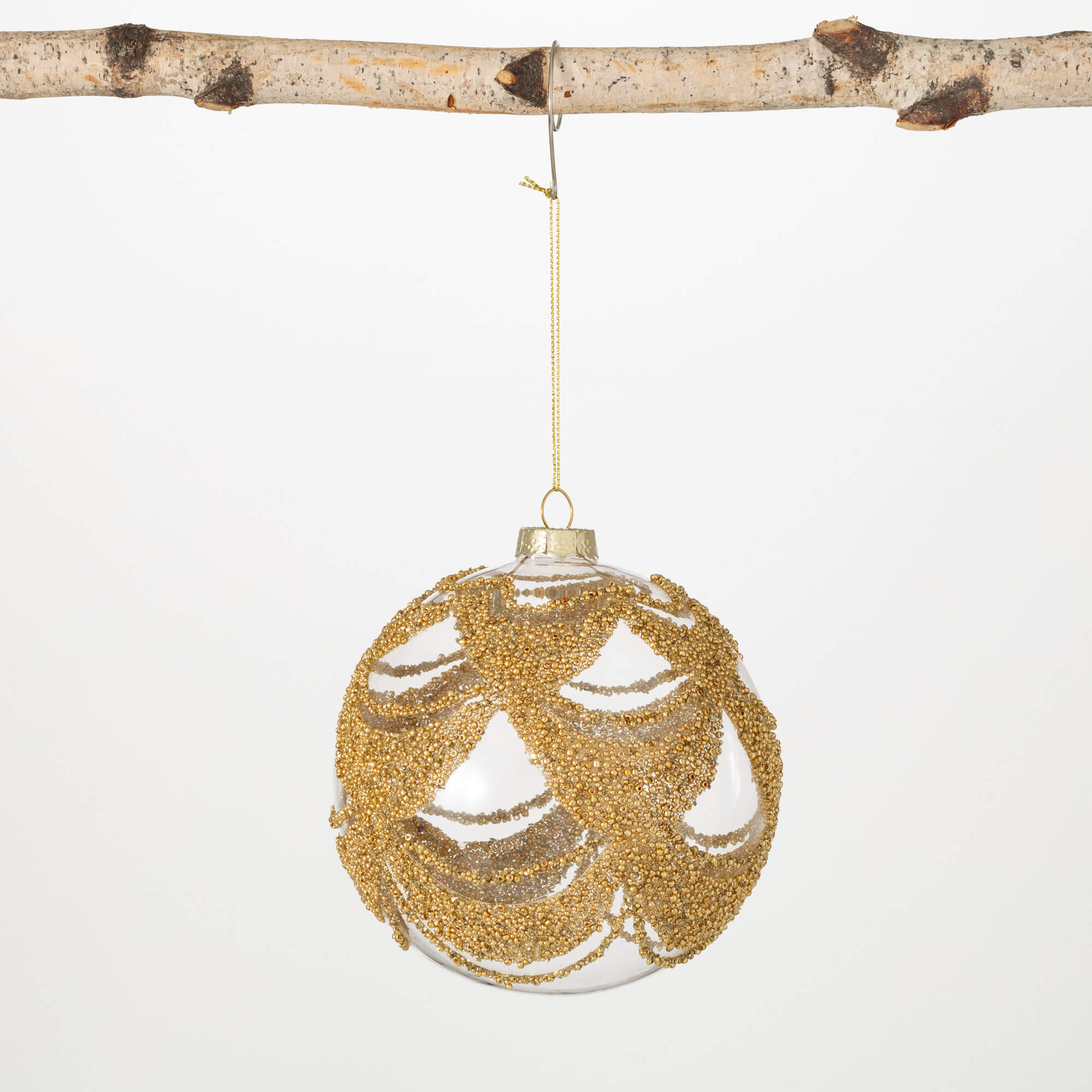 BEADED BALL ORNAMENT