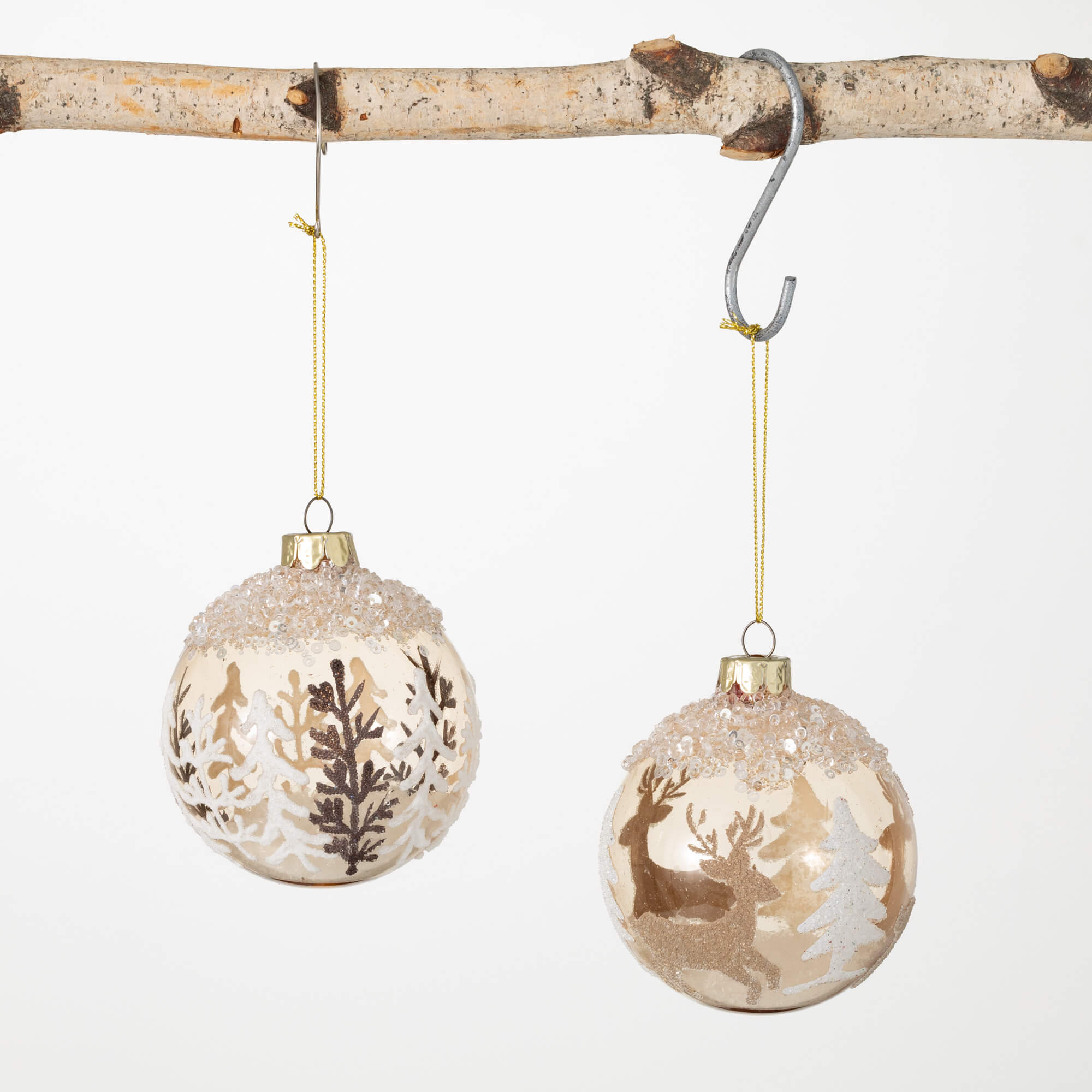 WOODLAND BALL ORNAMENT Set 2