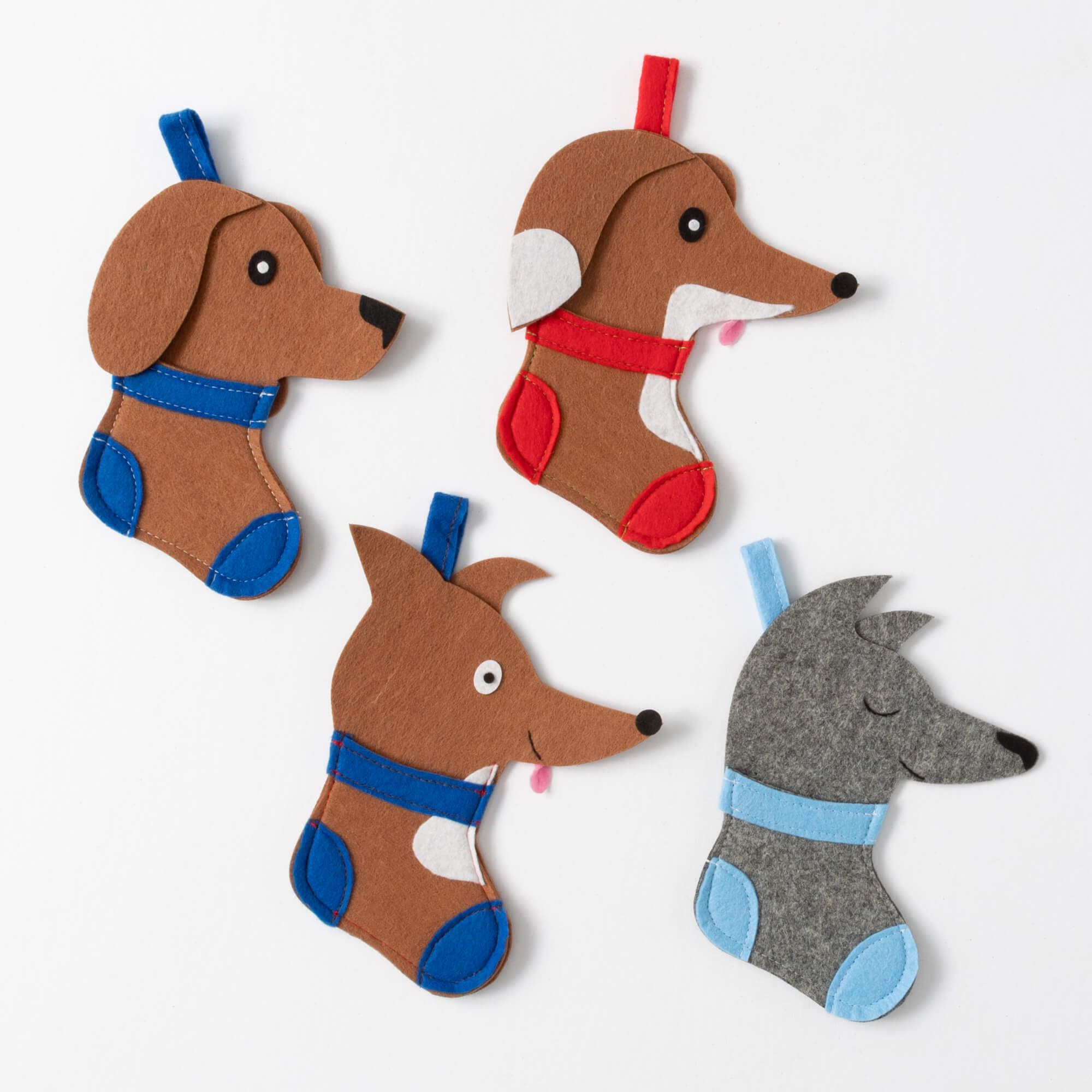 DOG GIFT CARD ORNAMENT Set 4