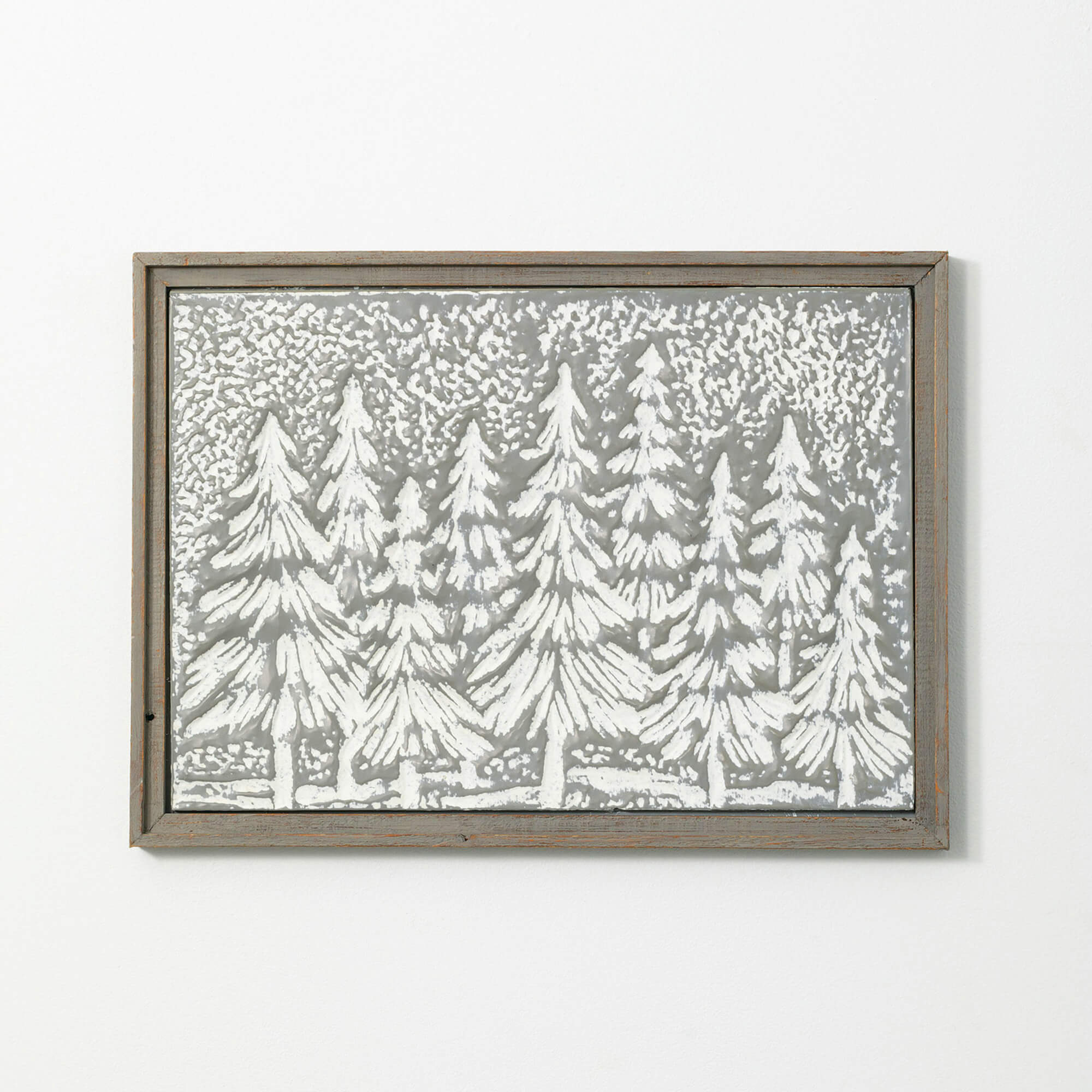 DEBOSSED TREES WALL DECOR