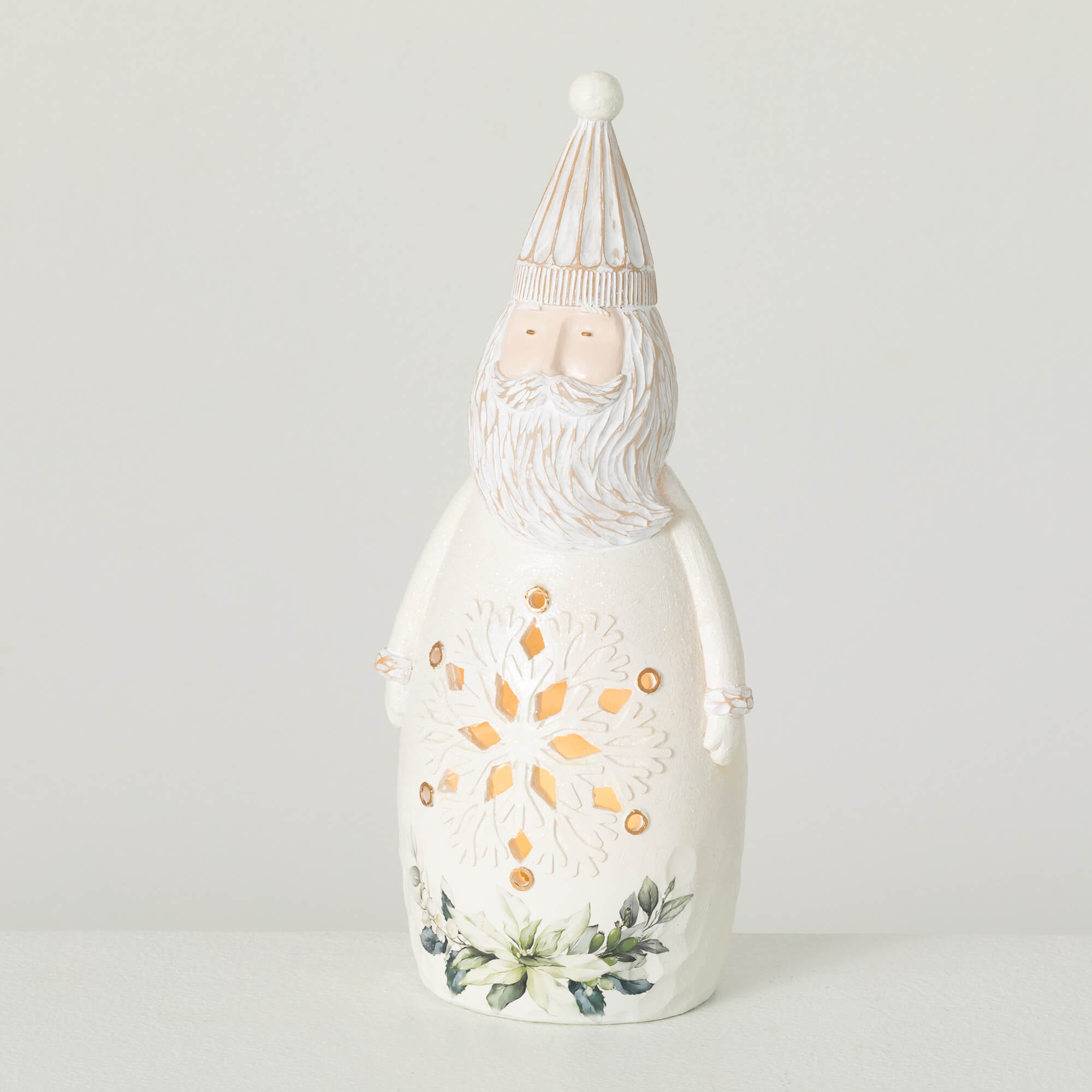 SCANDI LIGHTED SANTA FIGURINE