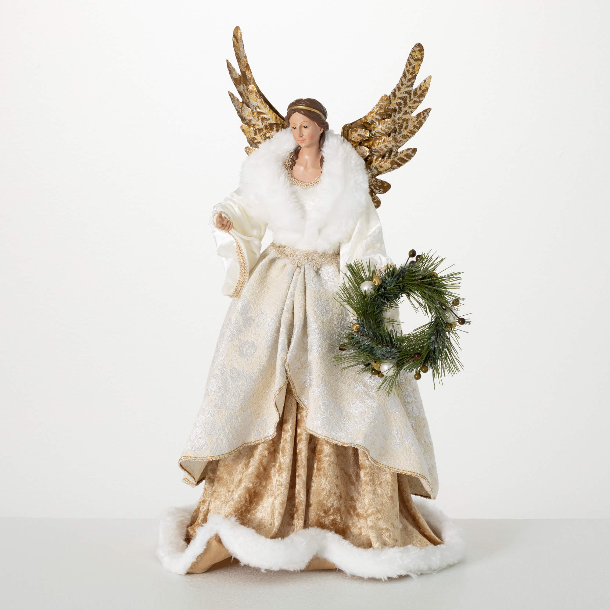 VINTAGE GOLD ANGEL FIGURE