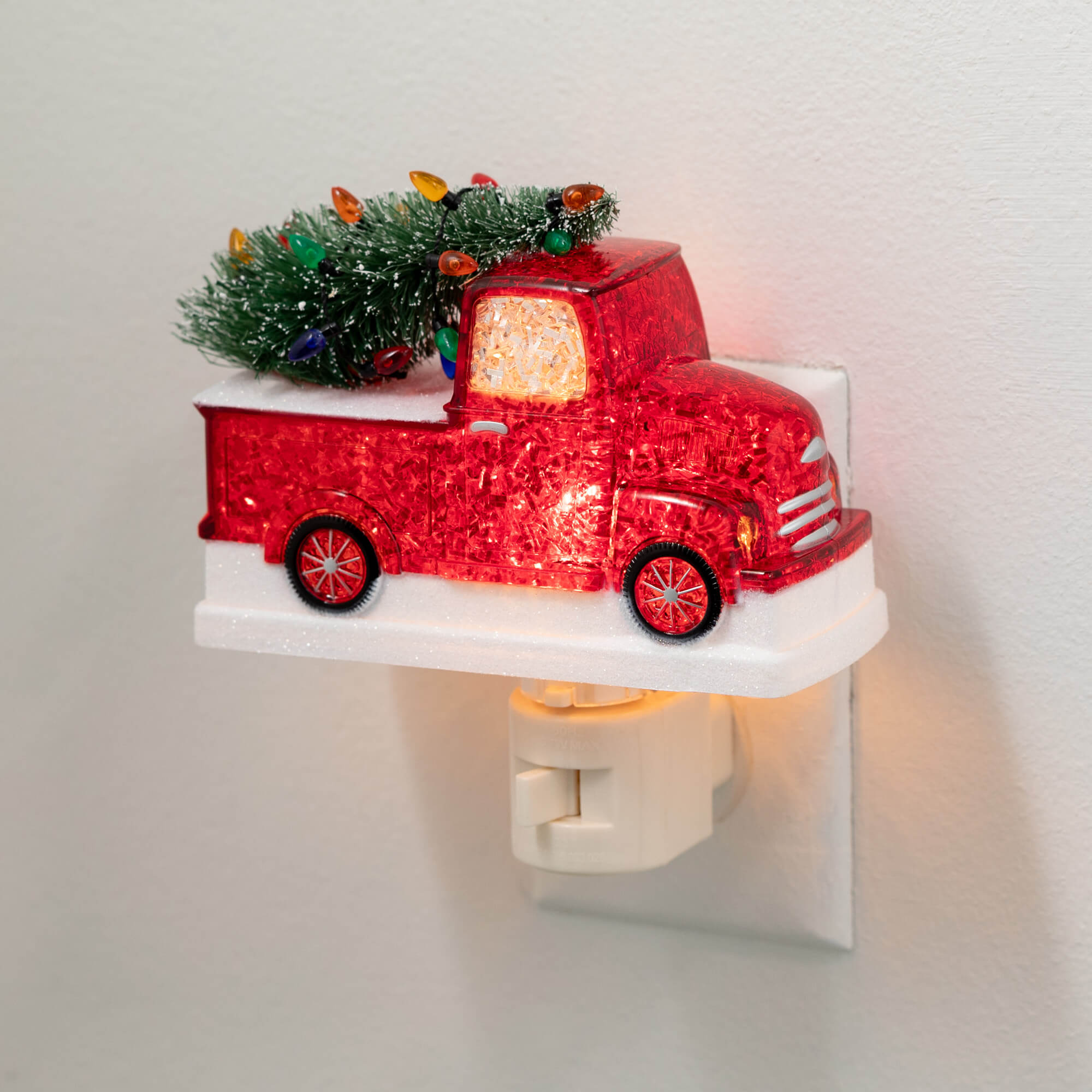 RED CHRISTMAS TRUCK NIGHTLIGHT