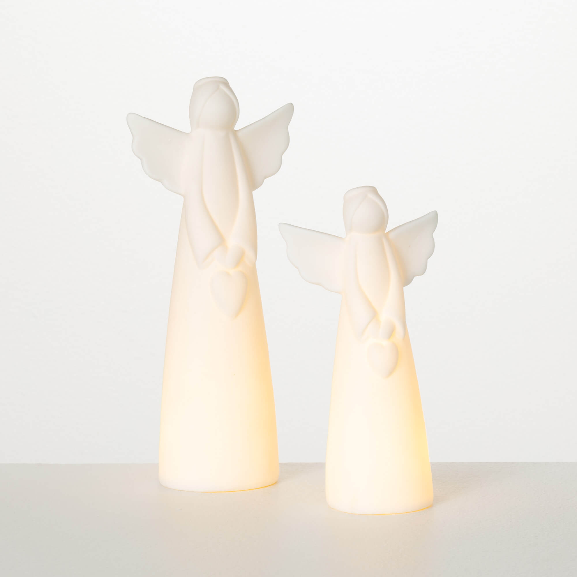 LED CERAMIC ANGEL LIGHT SET 2