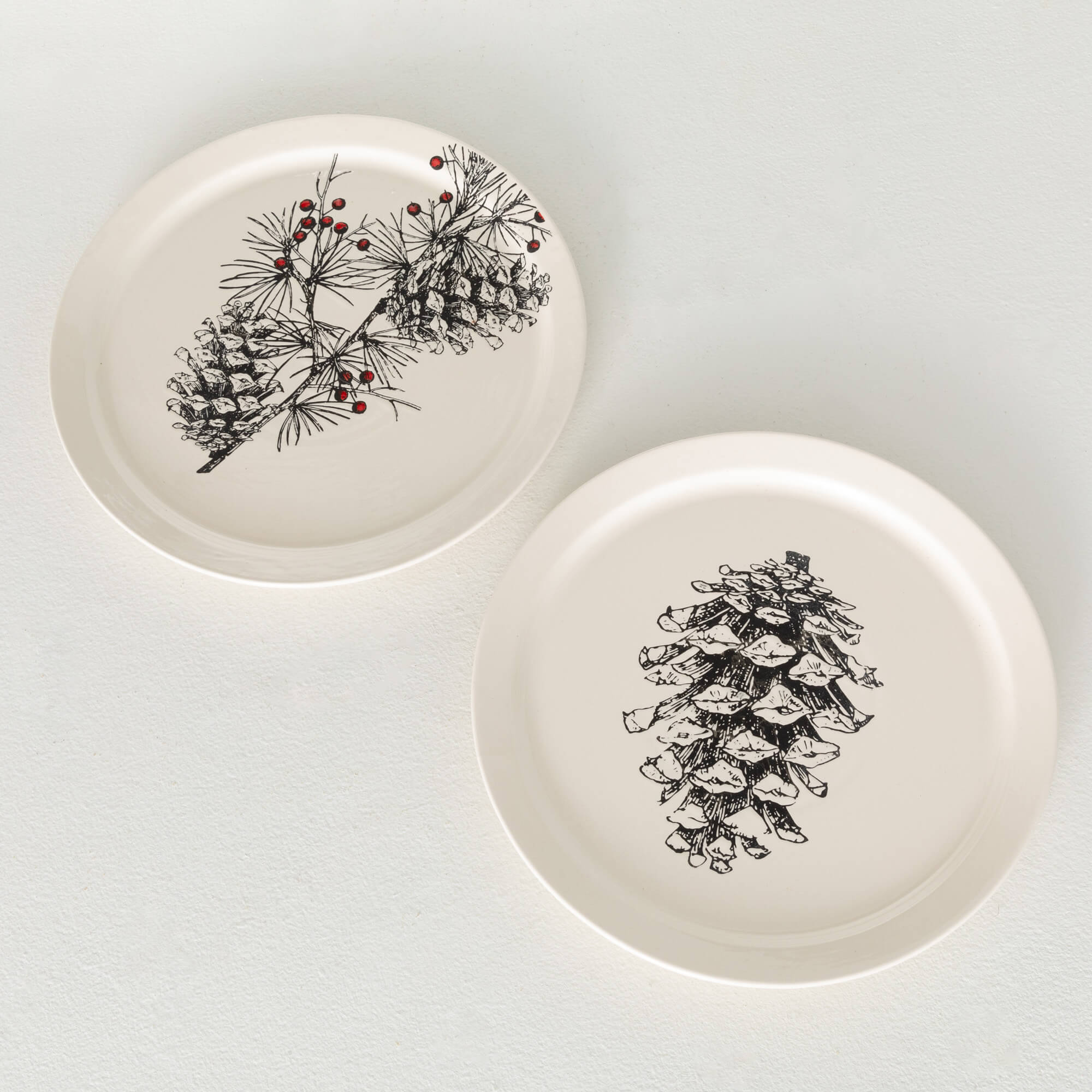 PINE CONE PLATTER Set 2