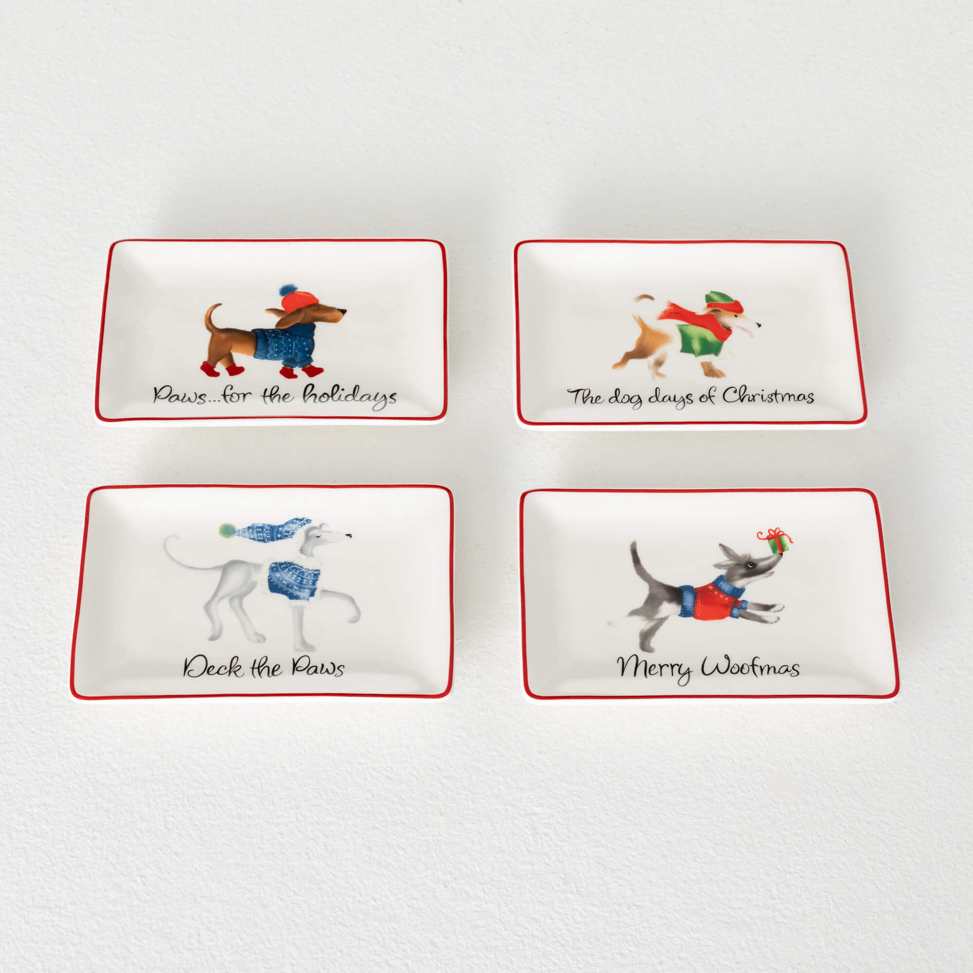 DOG TIDBIT TRAY Set 4