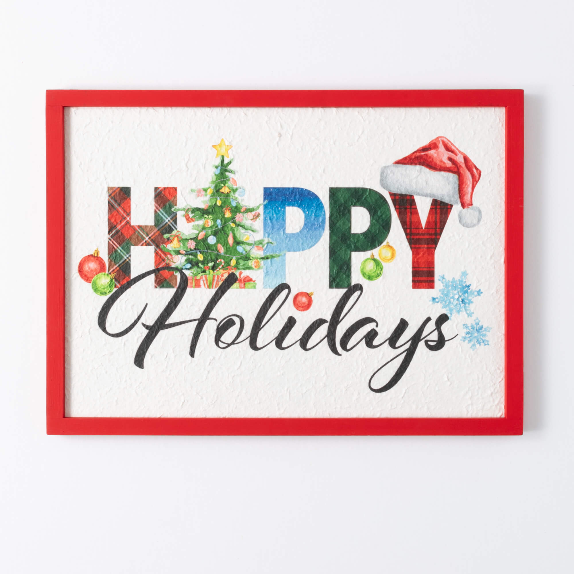 HAPPY HOLIDAYS WALL DECOR