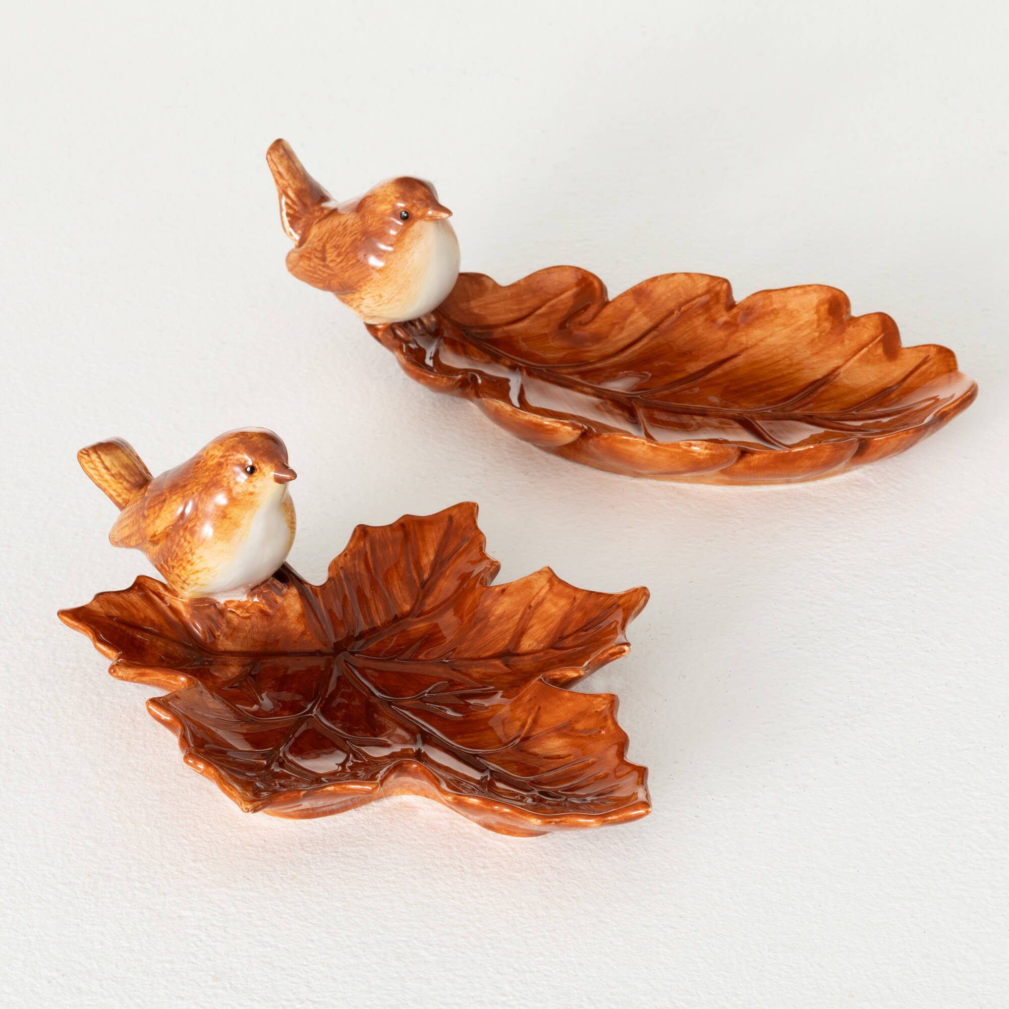 LEAF BIRD PLATE Set 2