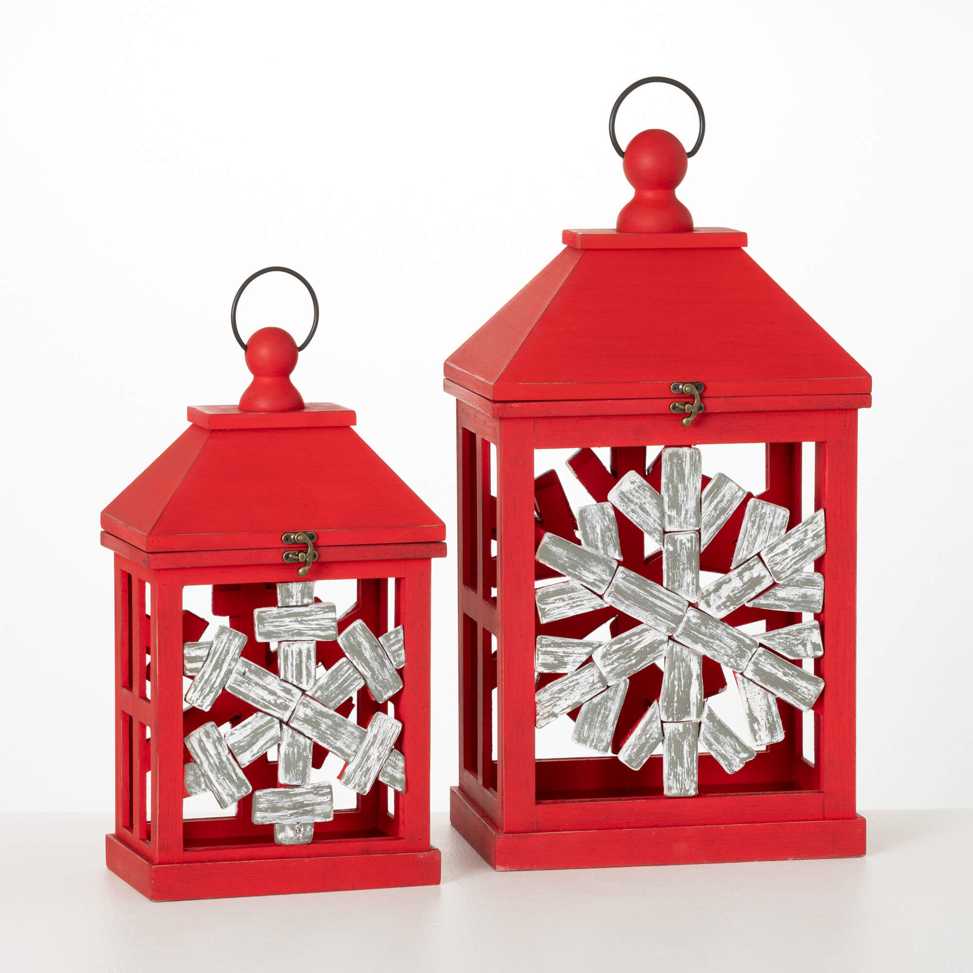 SNOWFLAKE LANTERN Set 2