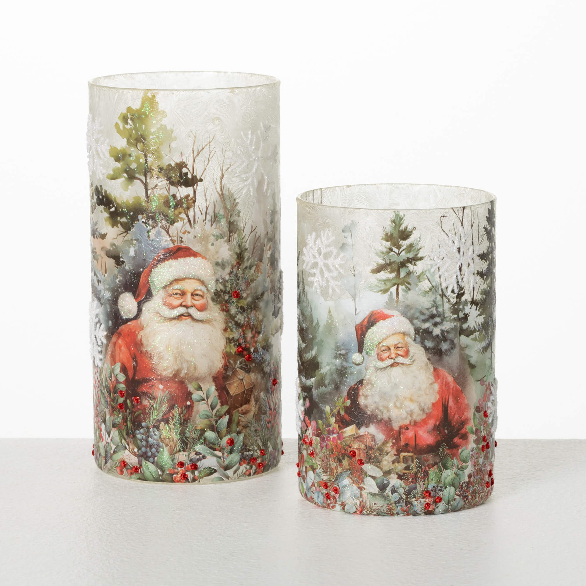 SANTA CANDLEHOLDER Set 2