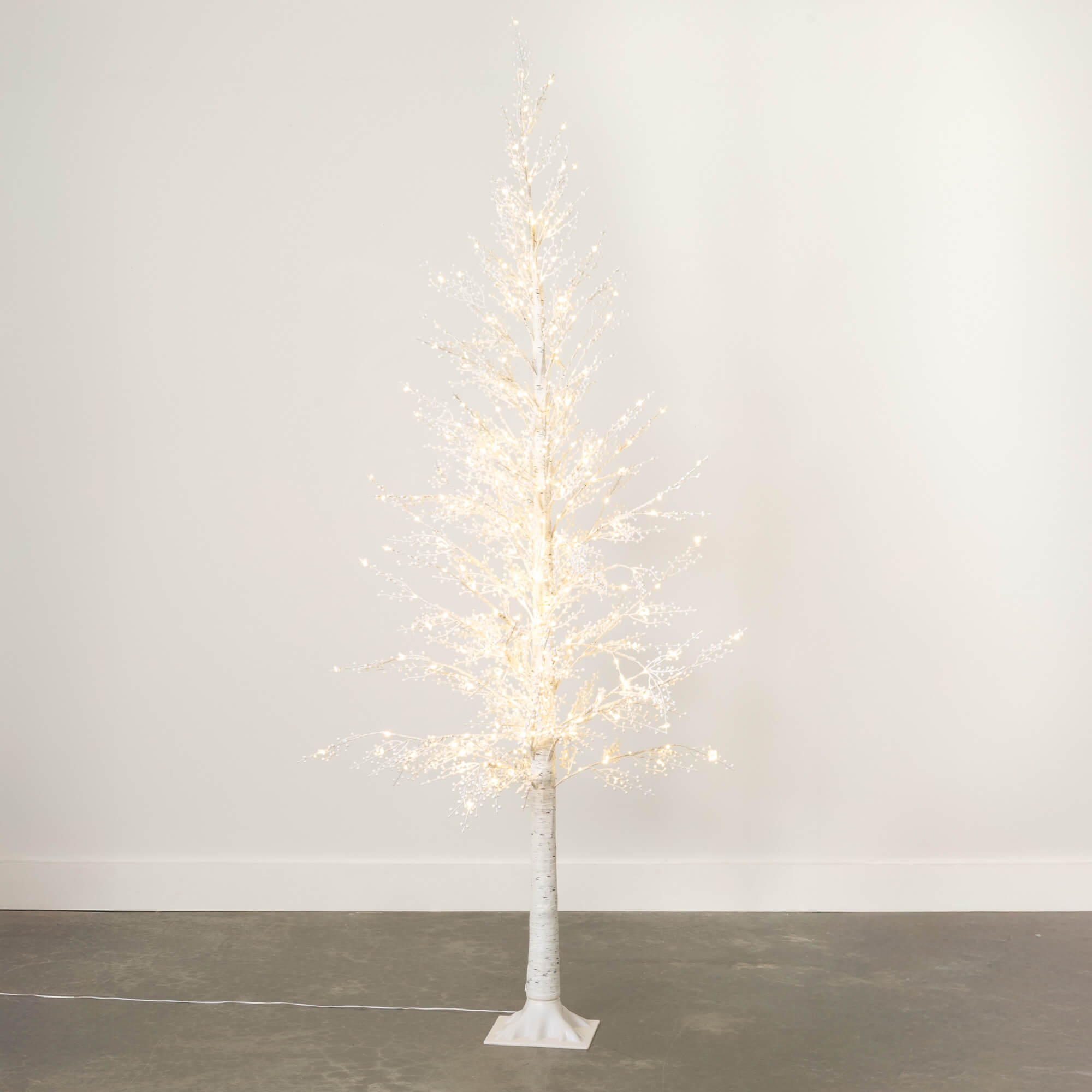 8' LED WHITE BIRCH TREE