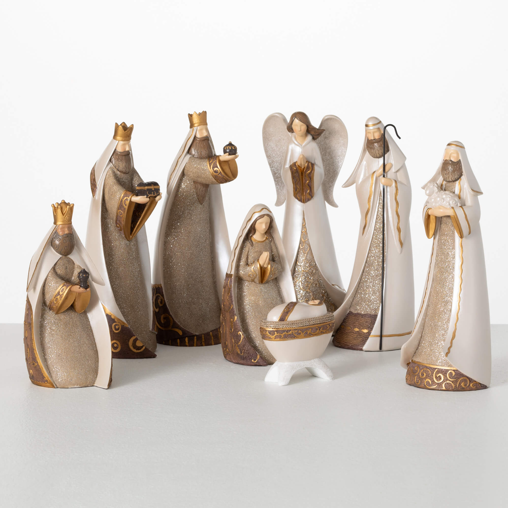 NEUTRAL RESIN NATIVITY