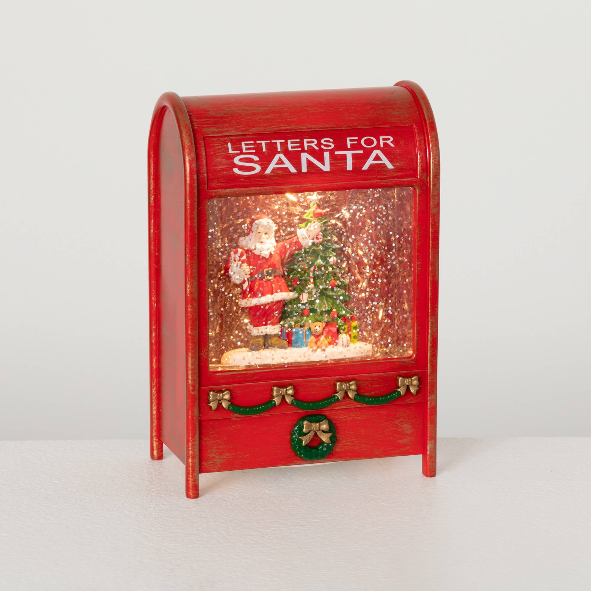 LED SHIMMER SANTA MAIL BOX