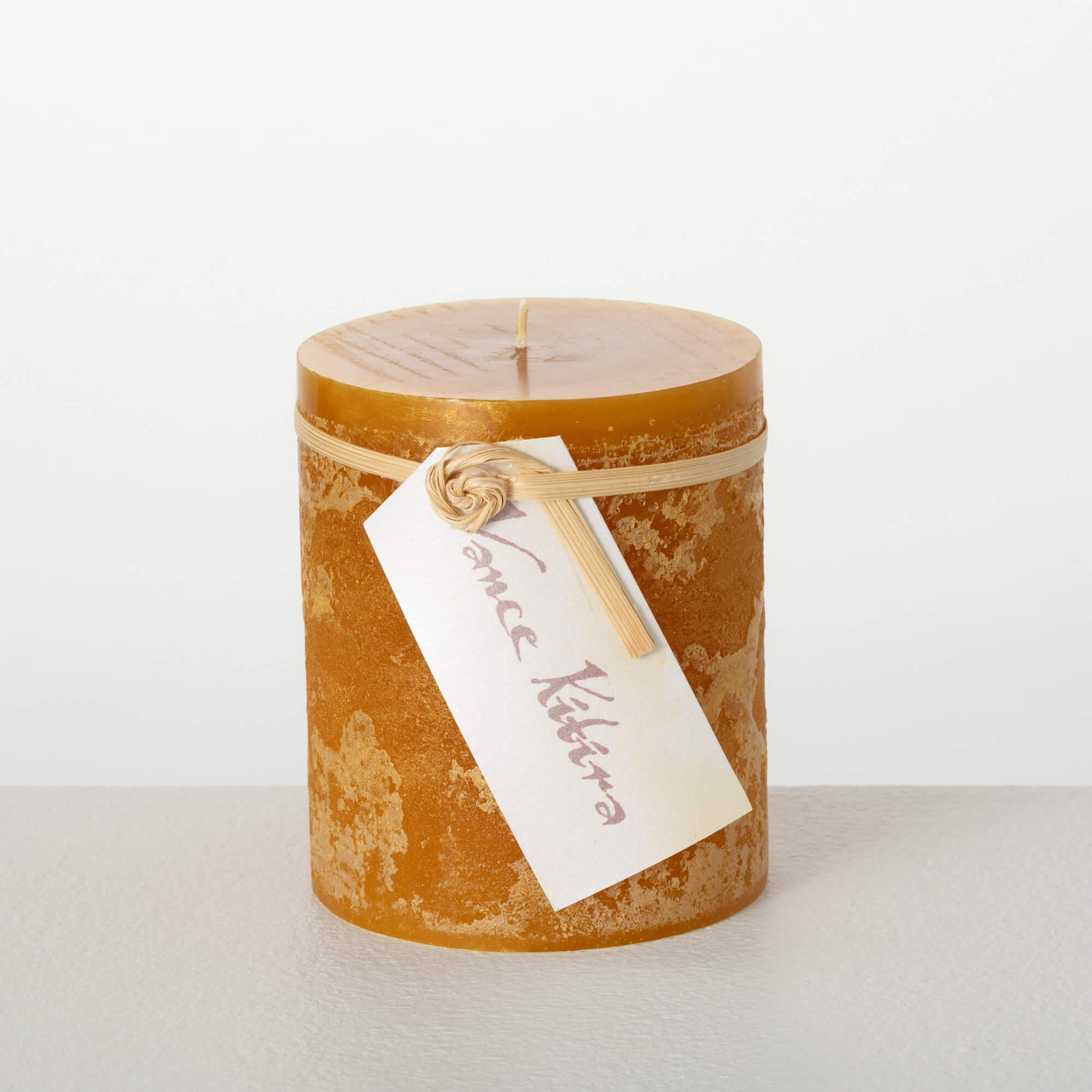 "RITZ" GOLD PILLAR CANDLE