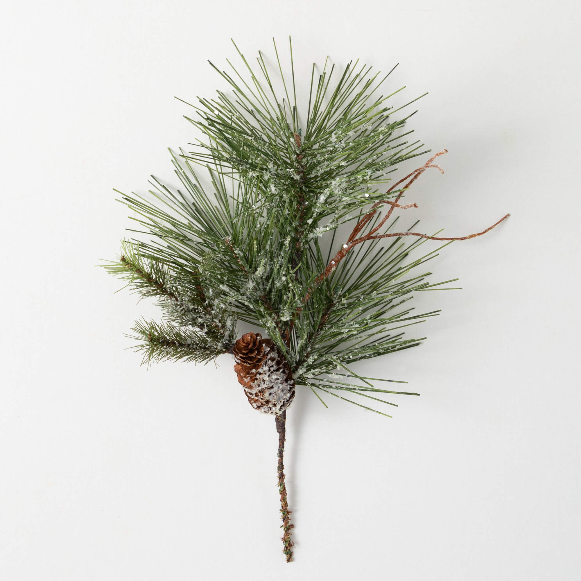 SNOWY LONG NEEDLE PINE SPRAY