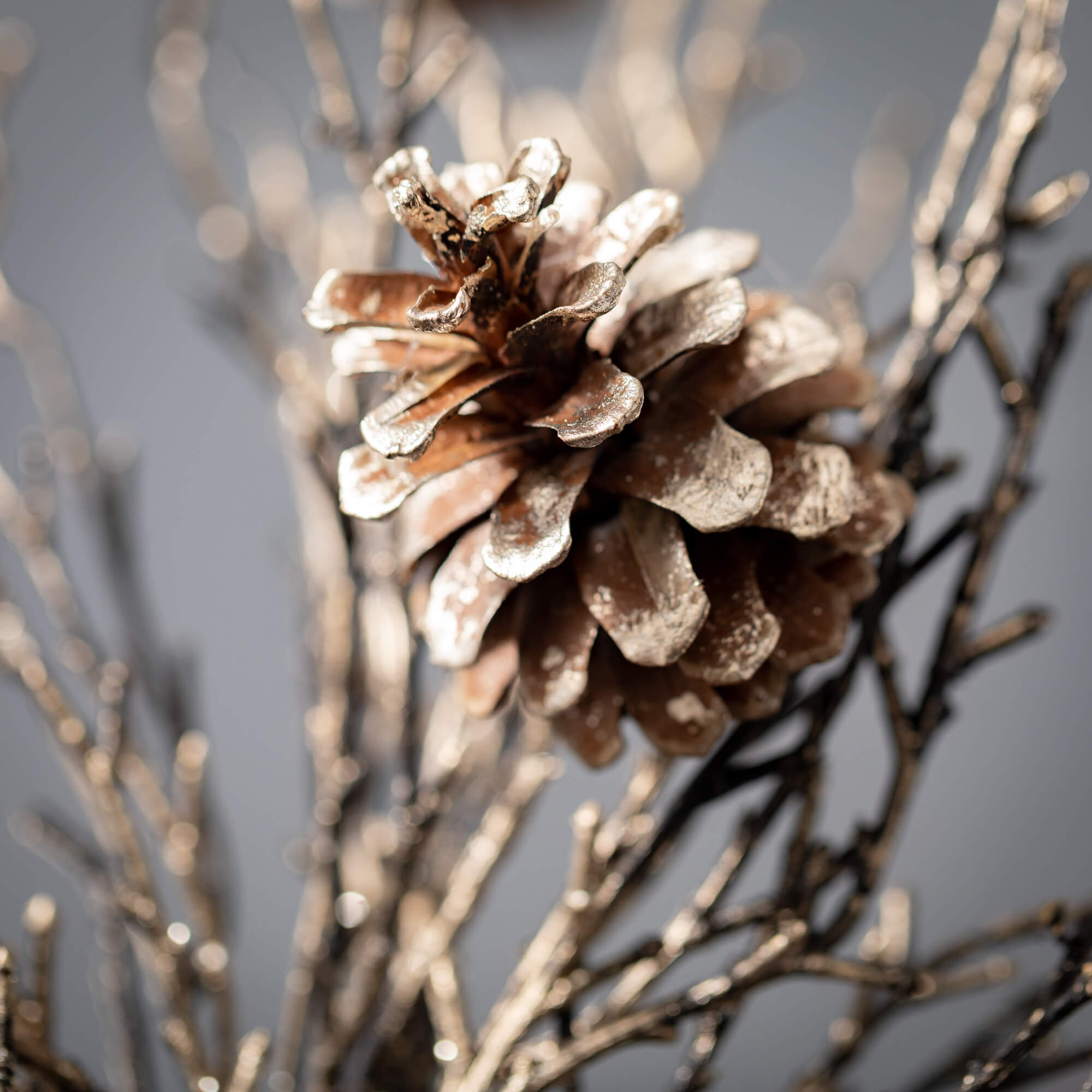 Wholesale Pinecone/Twig Spray, Stems Brown Sprays | Sullivans