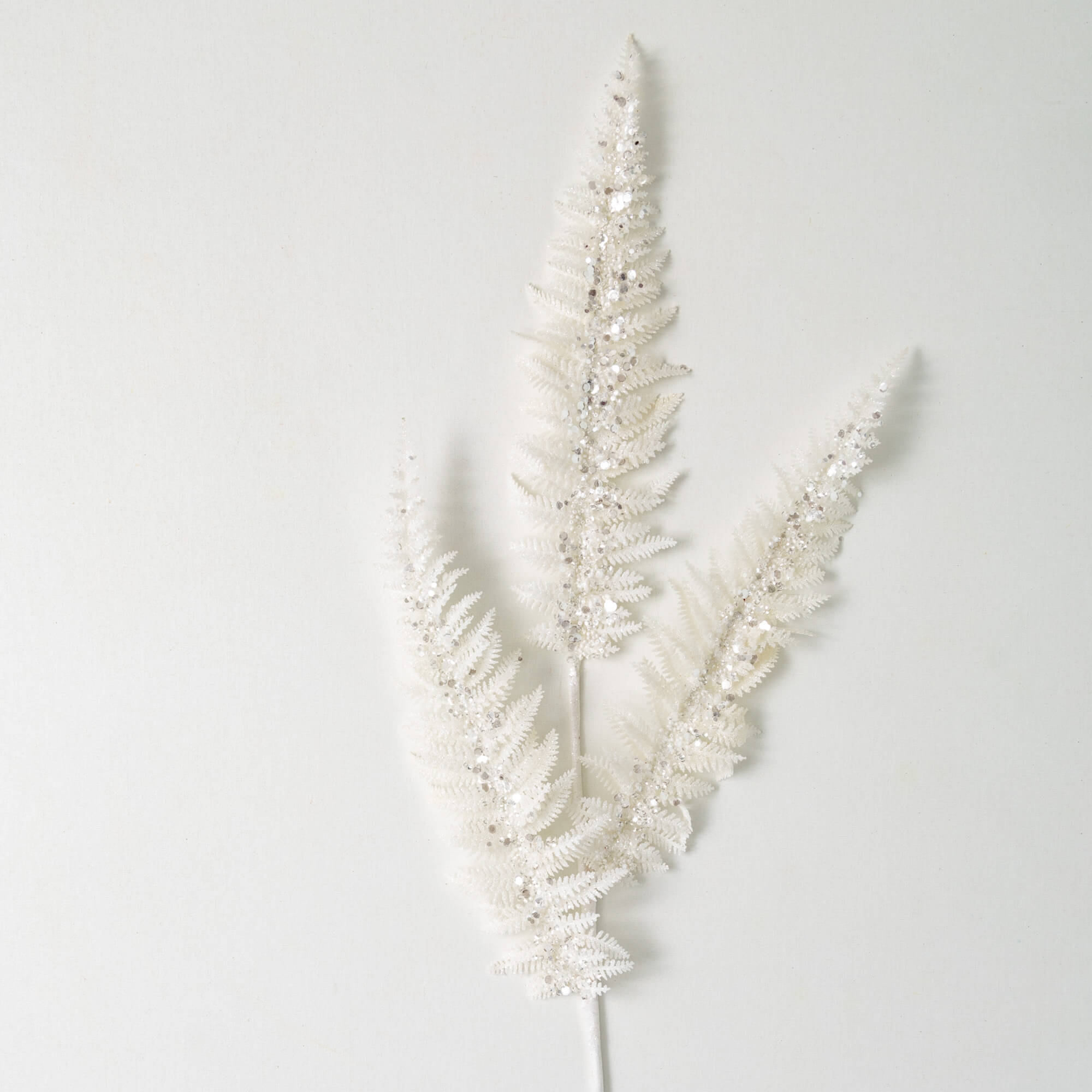 FROSTED WHITE FERN SPRAY