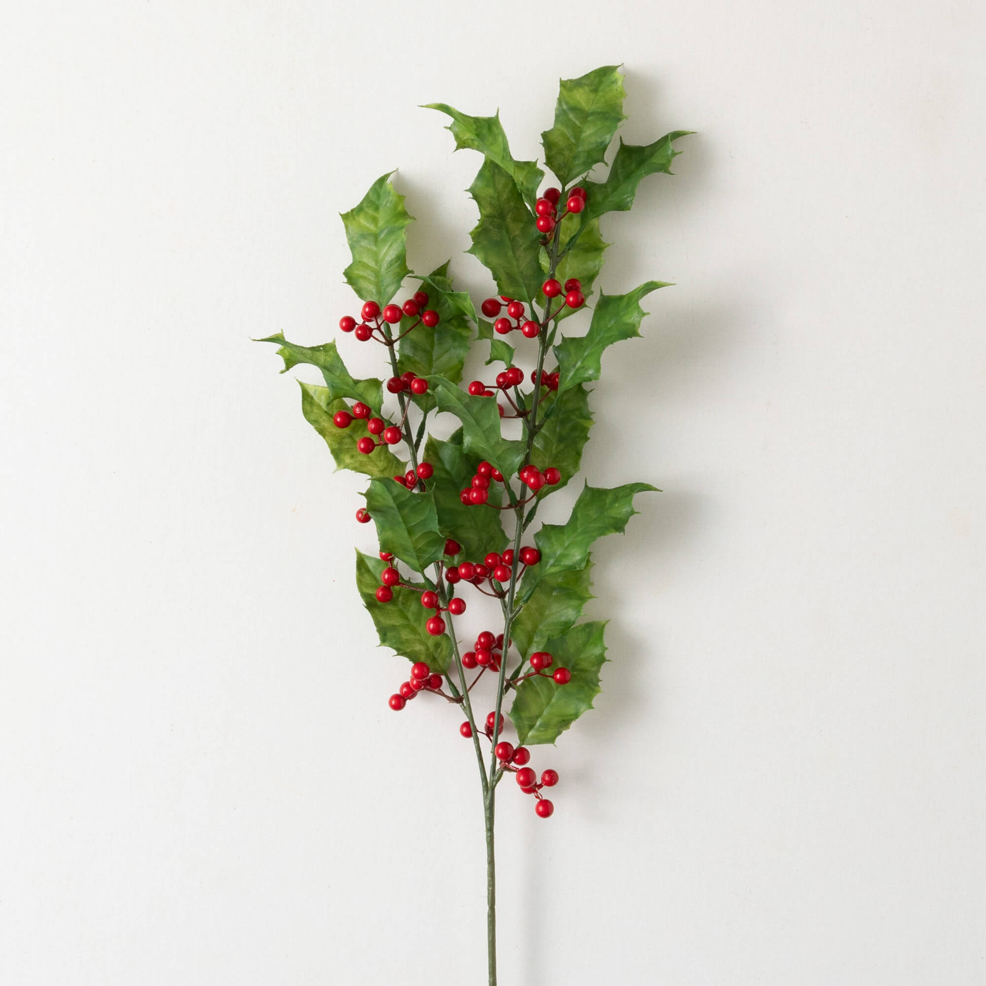 DELICATE RED HOLLY BERRY SPRAY