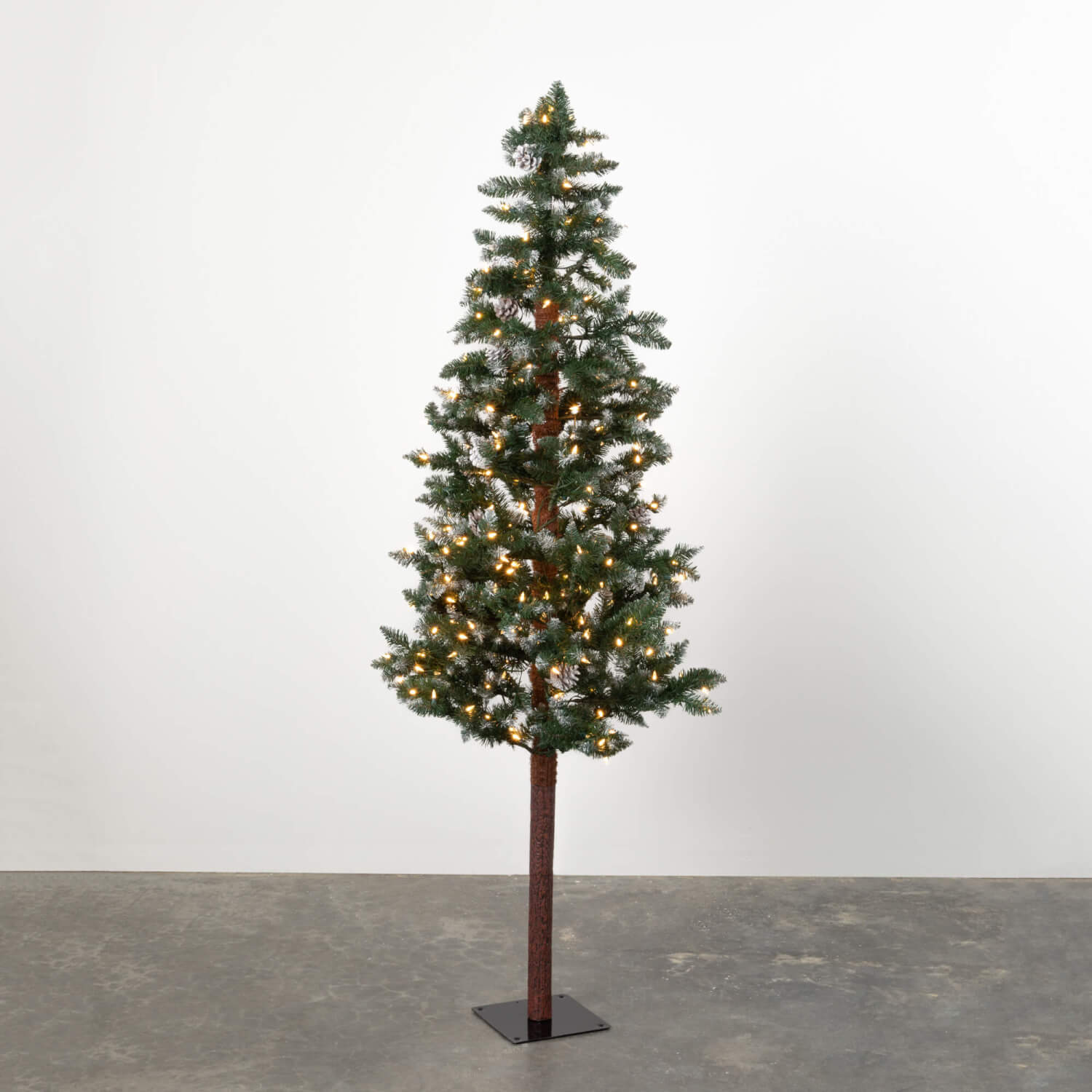 6' LIGHTED NATURAL BARK TREE