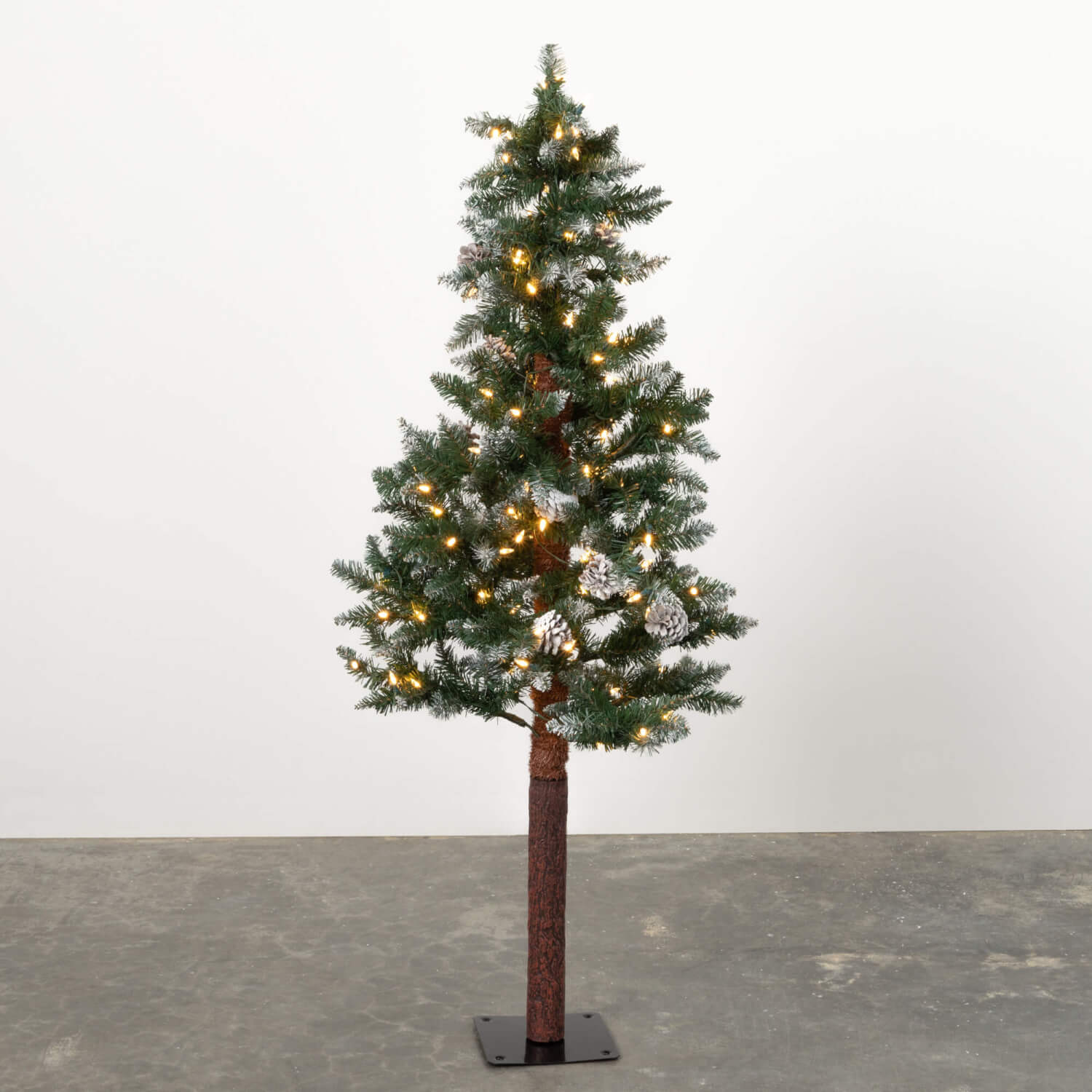 4' LIGHTED NATURAL BARK TREE